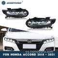 Hcmotionz 2018-2021 Honda Accord 4 Lámparas de cabeza de lente